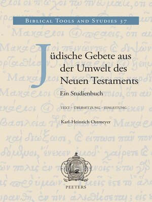 cover image of Judische Gebete aus der Umwelt des Neuen Testaments